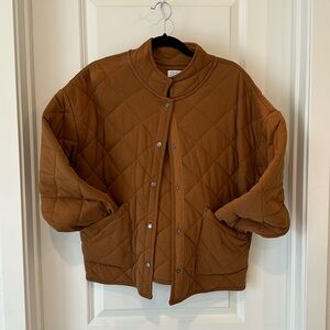 Quilted rust color jacket